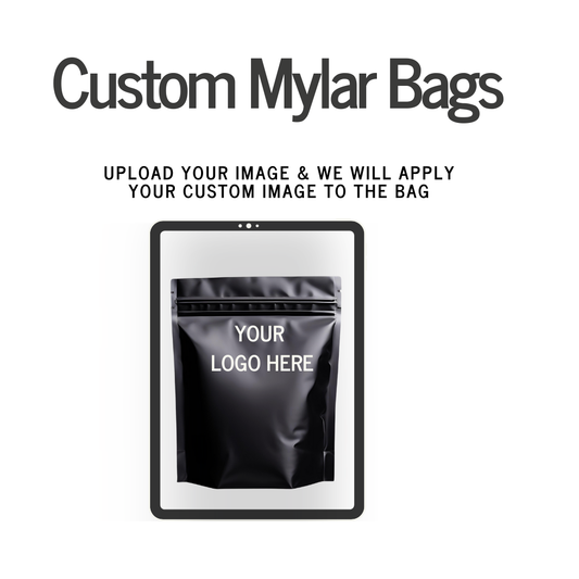 Labels - Matte Black Mylar Bag 3 1/8 x 5 1/8 - Pack of 25