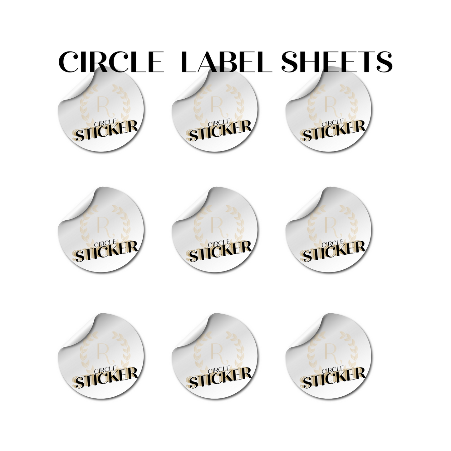 Circle sheet labels