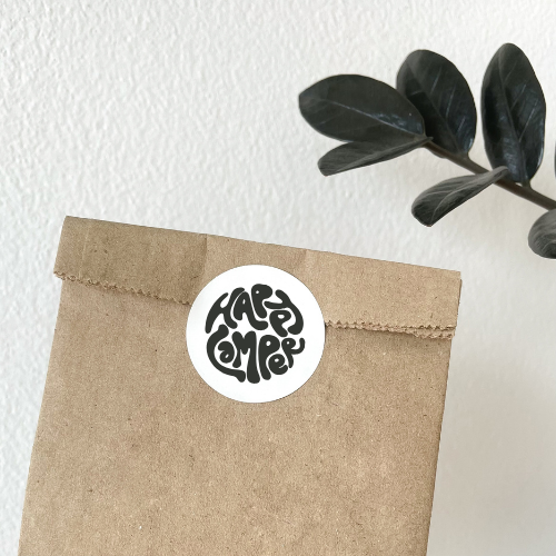 Custom circle vinyl stickers for professional round branding
