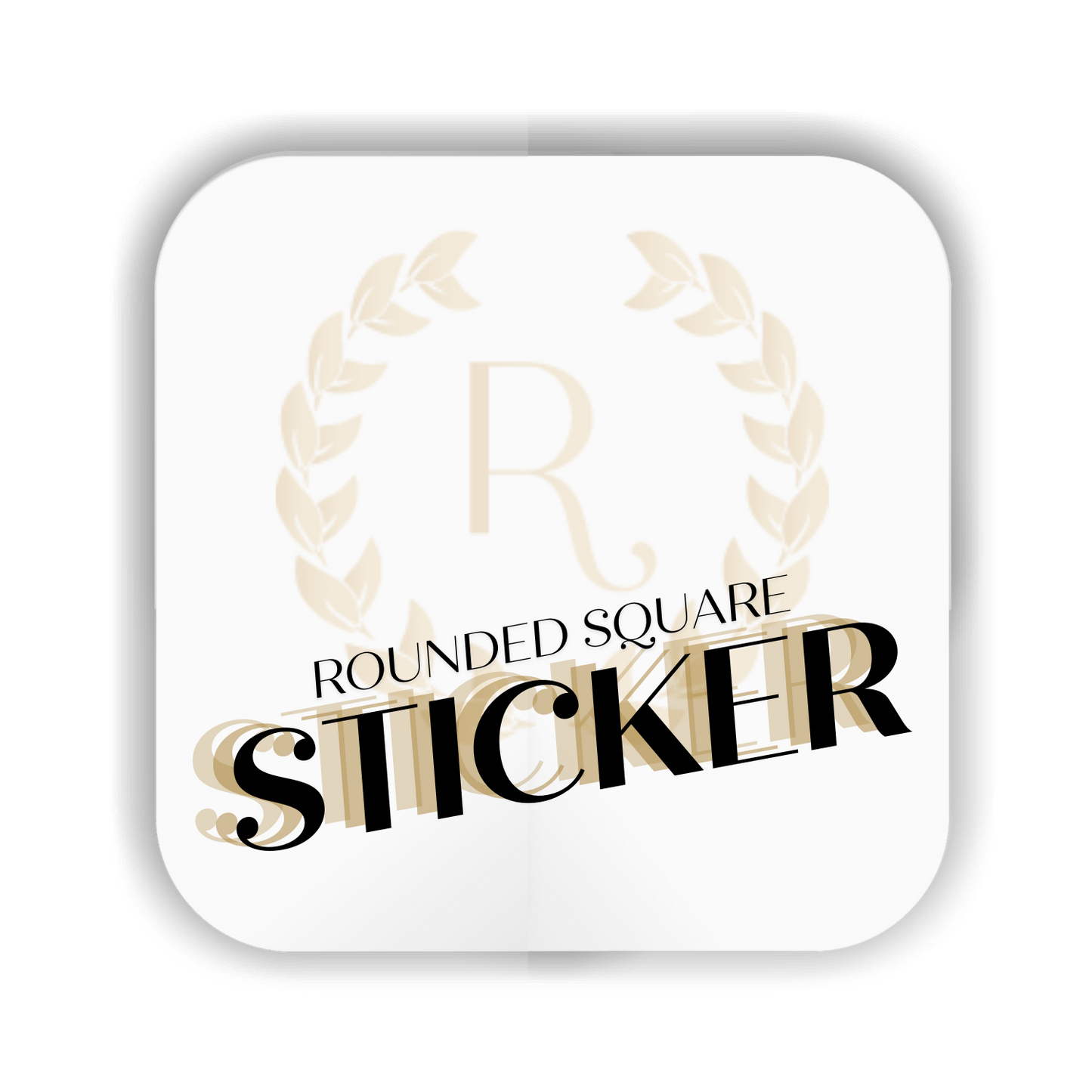 Rounded corner stickers