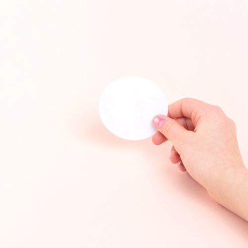 Custom circle vinyl stickers for professional round branding